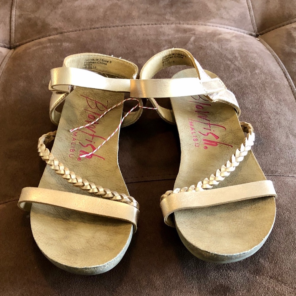 Blowfish Girls Gold Sandals